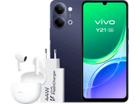 vivo y21 negro 128 gb 4 gb ram 5g 674 hd mediatek dimensity 6300 6500 mah  cargador 44w flashcharger auriculares buds air3