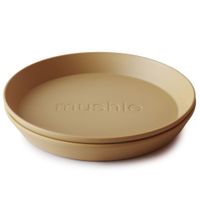 pack dos platos redondos mustard