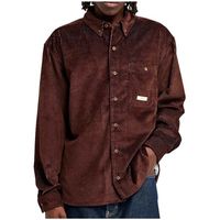 element camisa manga larga relax bi color cord ls para hombre