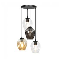 lampara colgante domos mix 4 luces