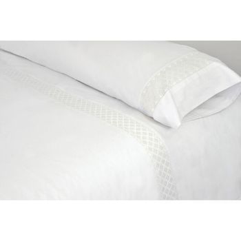 Juego De Funda Nórdica Pierre Cardin Elisa Blanco Cama De 135 2 Piezas