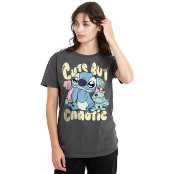 Disney Camiseta manga larga Cute But Chaotic para mujer
