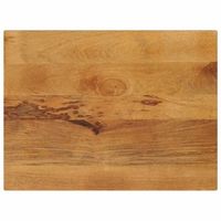 tablero de mesa rectangular madera maciza mango 70x50x25 cm vidaxl