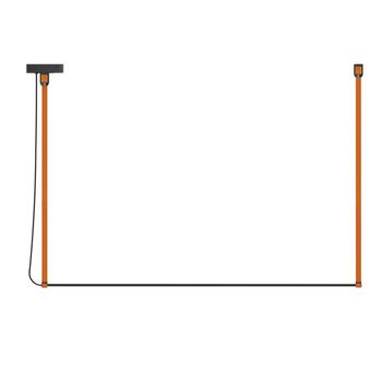 Lámpara colgante led rené horizontal mono