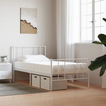 Colchón Individual | Colchón De Cama | Colchón De Espuma Dureza 2 3 Blanco 90x200 Cm
