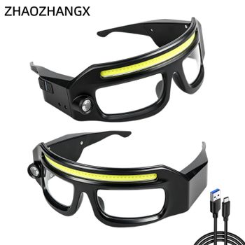 Luz con sensor inteligente, luz de trabajo multifuncional para exteriores, luz de reparación, batería de duración súper larga, faro brillante