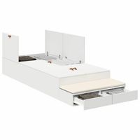 cama con almacenamiento con cajon 80 cm madera contrachapada