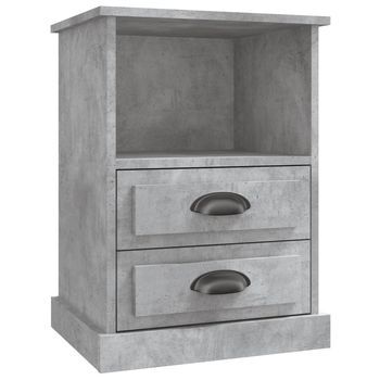 Mesita De Noche 36x43x60 Cm Madera - Gris