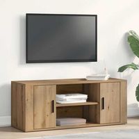 vidaxl gabinete de tv 100 x 35 x 40 cm roble artisan