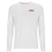 pbk gs mossa pocket print open chest logo mens long sleeve t-shirt - white - xxl - white