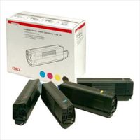 oki 42403002 original rainbow toner pack 1x black  cyan  magenta  yellow