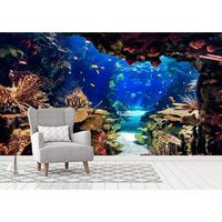 oedim fotomural vinilo para pared fondo marino  vinilo premium  fotomural vinilo decorativo  350 x 250 cm  decoracion comedores salones habitaciones
