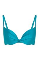 hunkemoller top de bikini aqua verde