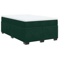 cama tapizada 200x120x46 cm tejido - verde