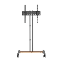 aisens soporte de suelo eco con rueda para monitortv 35kg de 32-55 negro