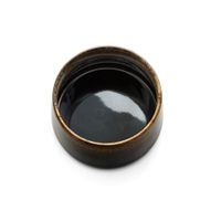 bol de ceramica en marron oscuro y barro 125x125x73 cm