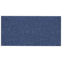 cabeceropanel de cabecero de pared 12 pcs azul 60 x 30 cm tela