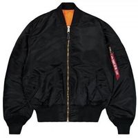 alpha industries chaqueta 100101 ma-1 heritage bomber-03 black para mujer