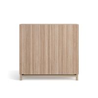 zapatero melamina nogal claro puertas impresas vallado 90x90x27cm