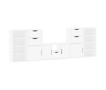 Muebles de tv 5 uds. con almacenaje 