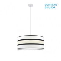 fabrilamp colgante bicolor modelo karla 2luces blancobeis regulable