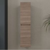 columna de bano suspendida 2 puertas roble natural