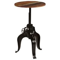 mesa de bar madera maciza reciclada 60x76-110 cm vidaxl