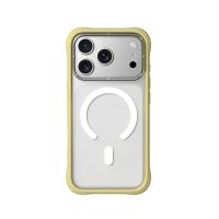 youngkit funda para iphone 17 pro max  carcasa magnetica dynamic ii transparente amarillo tulip silicone diseno moderno y ajuste preciso