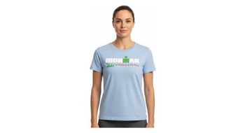 Camiseta de manga corta ironman vitoria mujer azul cielo