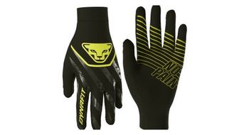 Guantes reflectantes dynafit trail negro amarillo
