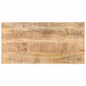 Tablero De Mesa Madera Maciza De Mango 25-27 Mm 100x60 Cm Vidaxl