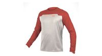 camiseta de manga larga endura mt500  p   strong burner  strong   p gris rojo para hombre