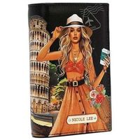 nicole lee cartera cartera plegable con cremallera central martha travels italy para mujer