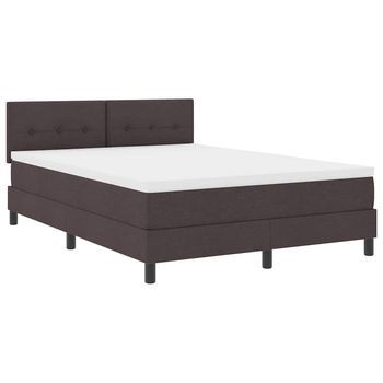 Cama Tapizada 203x143x88 Cm  - Marrón