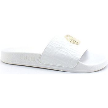 Liu Jo Chanclas Kos 01 Ciabatta Slipper Spreading Logo White BA2173EX098 para mujer