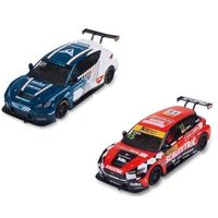 pack duo coches scalextric cupra leon e-racer y cupra leon competition