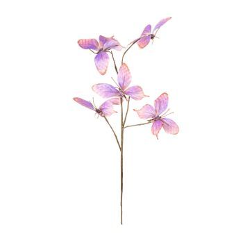 Set 6 Ramas Mariposas Violeta