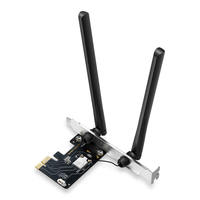 pci express wifi 6 triple banda y bluetooth 53 mercusys ma86xe axe5400 6ghz-5ghz-24ghz hasta 5400mbps 2 antenas