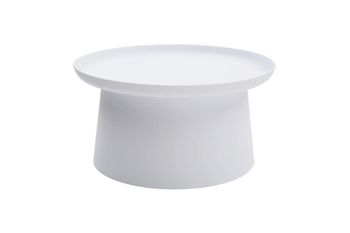 Mesita de polipropileno blanco 70x36 cm