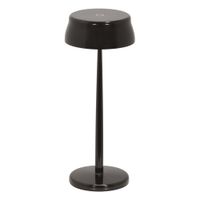 lampara de mesa led wi-fi negro perla regulable zafferano