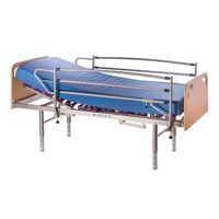 cama articulada geriatrica de hospital electrica con colchon sanitario hr patas regulables cabecero piecero y barandilla - 90 cm x 190 cm