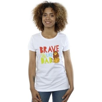 Disney Camiseta The Lion King Brave Like Dad para mujer