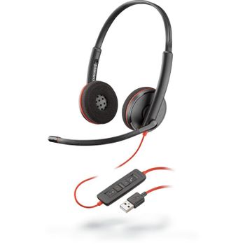 Plantronics Blackwire C3220 Auriculares con Micrófono USB Negro