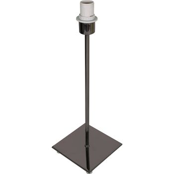 Base para sobremesa pic cuadrado 1xe14 l.13xan.13xal.40cm niquel