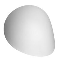 lampara de pared blanco acero alt 29 cm