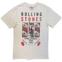 the rolling stones camiseta steel wheels tour 1989 para mujer