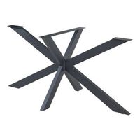 pata de mesa oberau forma de estrella acero 150x78x71cm - negro encasa