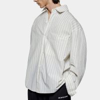 mki miyuki zoku box cottton-seersucker dress shirt - s
