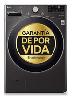 lavadora carga frontal lg f0p3cyv2e 20 kg 1000 rpm b inox negra antihuellas