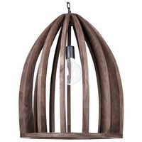 lampara de techo de madera de mango marron oscuro 165 cm a mano pantalla natural manair